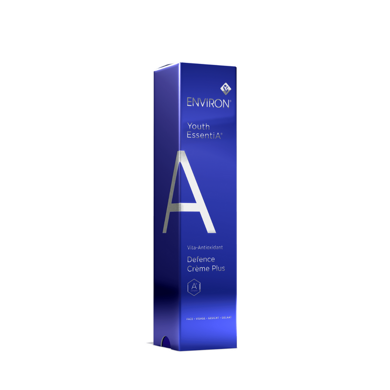 Environ Vita-Antioxidant Defence Crème Plus in a 35ml jar, featuring antioxidant-rich skincare for protection and hydration.