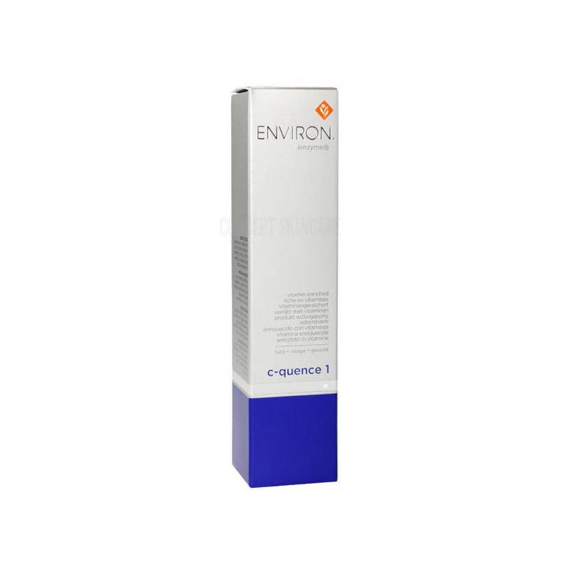 Environ Vita-Peptide C-Quence Serum 1 in 35ml bottle, featuring a sleek dropper and label, for skincare and anti-aging benefits