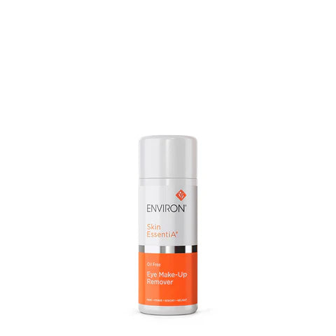 Environ Oil-Free Eye Make-Up Remover bottle with clear label, suitable for gentle removal of eye makeup