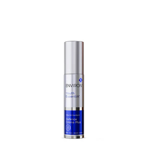 Environ Vita-Antioxidant Defence Crème Plus in a 35ml jar, featuring antioxidant-rich skincare for protection and hydration.