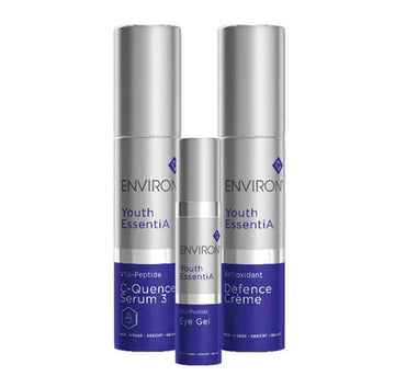 Environ YE Kit #3 including antioxidant defence crème and Vita-Peptide eye gel, skincare products in a professional skincare set.